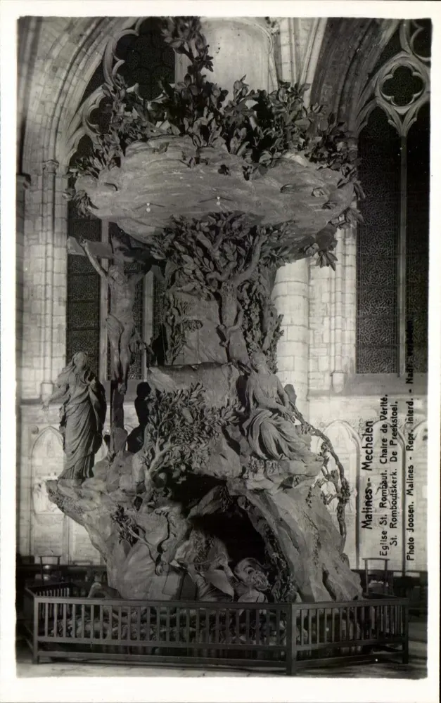 Kirche St. Rombout, Pulpit des Wahrheits — Mechelen — Foto Joosen - Vorderseite
