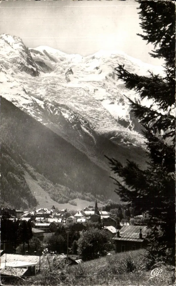 Aix-les-Bains — Allgemeiner Blick und das Massif du Mont Blanc — Verlag Leryard - Vorderseite
