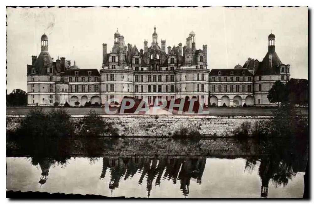 Castelo de Chambord — Fachada Norte — Bilhete postal antigo n°1 - Frente