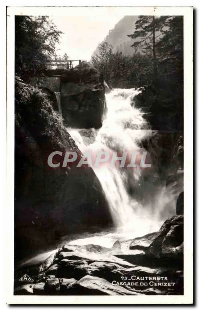 Cascades do Cerizet — Cauterets — editor A.S. - Frente
