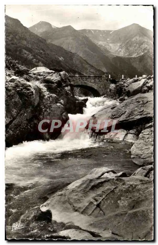 Cascades du CAROL stromabwärts von Porta-Puymorens — A.B.C. Art Photographique, Ax-les-Thermes, n°105 - Vorderseite