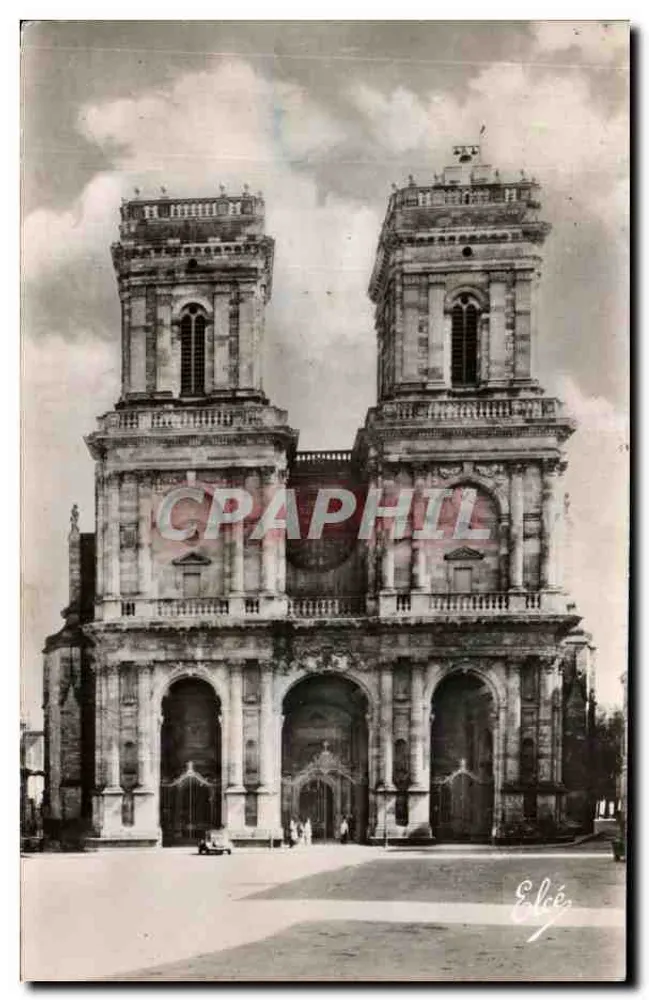 Fachada da Catedral de Auch — Século XVII — L. Chatagneau, Foto no Bramure - Frente