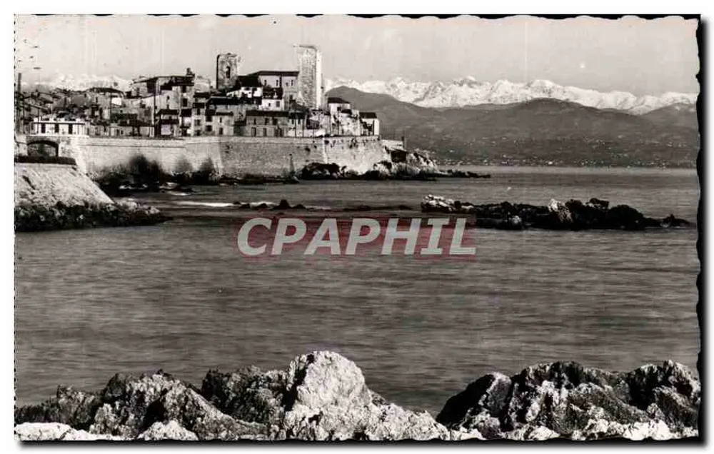 Antibes — La Côte d'Azur und die Chaîne des Alpes — Éditions R.H.A. NICE 2367 - Vorderseite