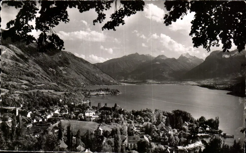 See Annecy — Allgemeiner Blick auf den Petit Lac und Talloires — Verlag: Imprimerie de l'Annecy - Vorderseite