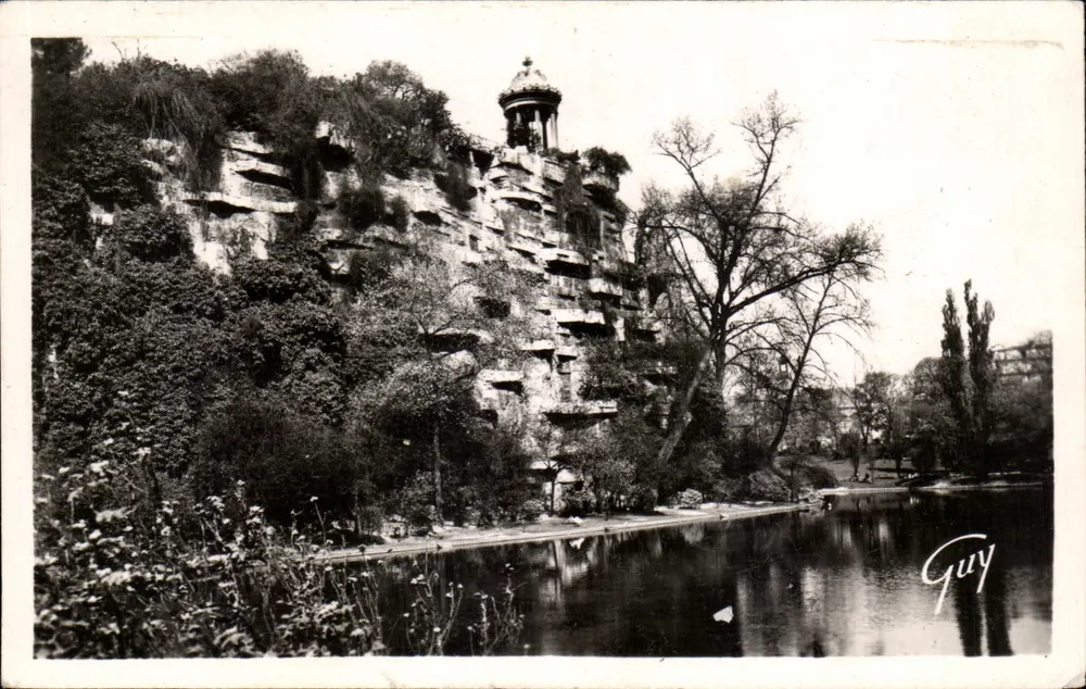 Jardins des Buttes Chaumont — Die Felsnadel und der Belvedere — Guy - Vorderseite