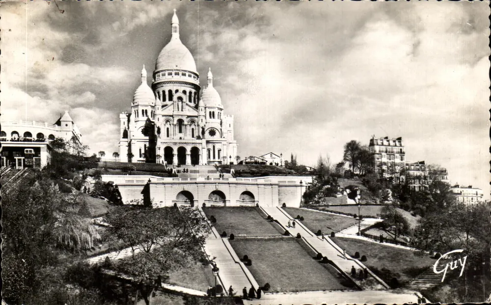 Basilika des Heiligen Herzens — Montmartre-Hügel — André Leconte, n°3018 - Vorderseite