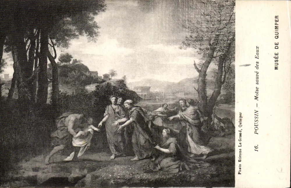 Mojses zachowany z wody — Muzeum w Quimper — Étienne Le Grand, Quimper - Awers