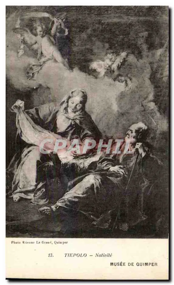 Tiepolo - Natividade — Museu de Quimper — Foto Rienne Le Grand, Quimper - Frente