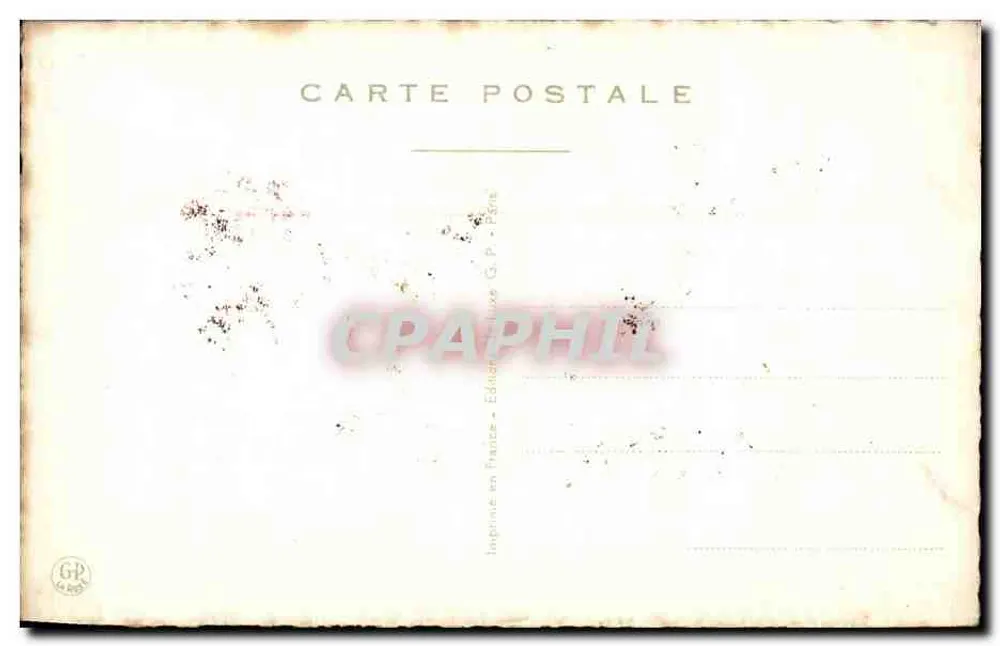 Arranjo de rosas — edição G.P. Paris - Verso