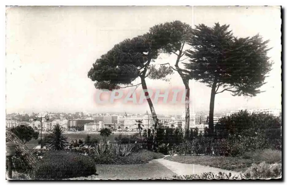 Allgemeiner Blick aus den Gärten von Palm-Beach — Cannes — Editions d'Art Mertuet - Vorderseite