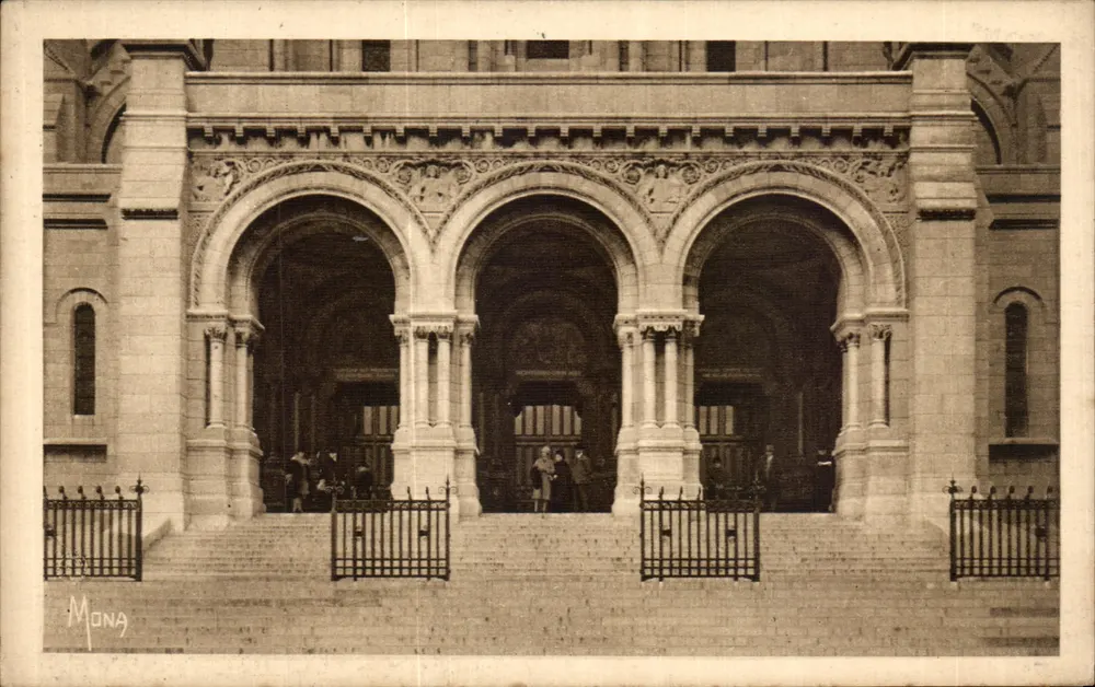 Basilika des Heiligen Herzens von Montmartre — Der Hauptportal — Éditions Victor-Emmanuel, Paris - Vorderseite