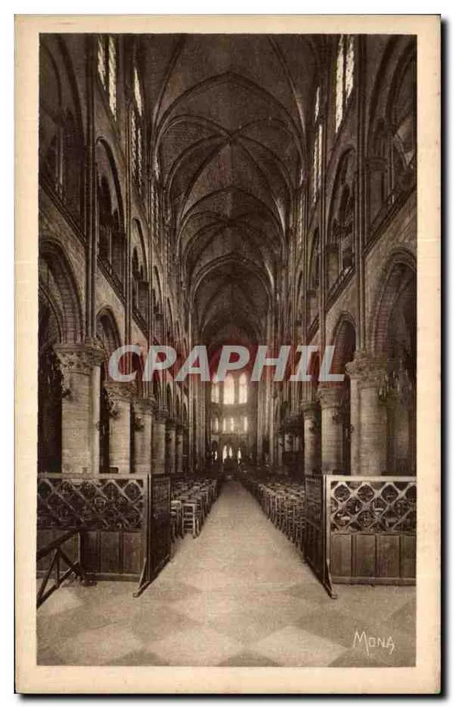 Notre-Dame — A nave central — Éditions d'art MONA, n°143 - Frente