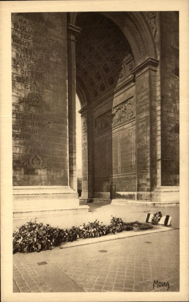 Arc de Triomphe — Grab des Unbekannten Soldaten — Impressions d'Art Mona - Vorderseite
