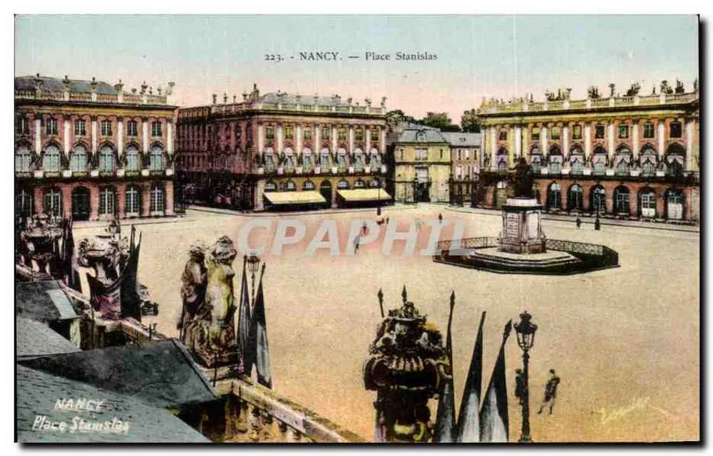 NANCY — Place Stanislas — Edição de Arte V. Reed, Nancy, n° 223 - Frente