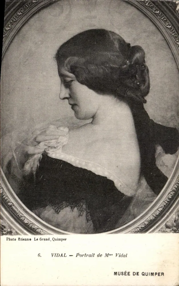 Retrato da Sra. Vidal — Museu de Quimper — Foto de Étienne Le Grand, Quimper - Frente