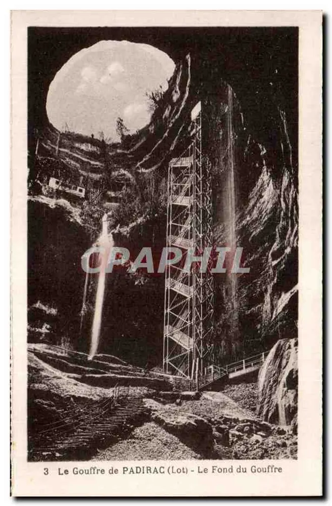 Der Gouffre de PADIRAC (Lot) — Der Grund des Gouffres — n°3 - Vorderseite
