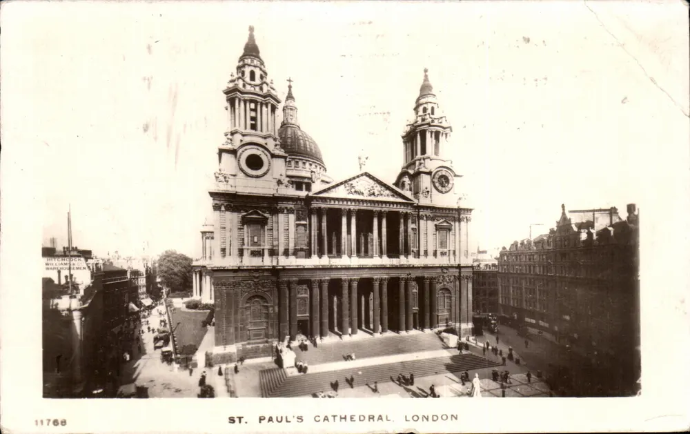 Catedral de São Paulo, Londres — vista panorâmica — Difféder & William, n° 11768 - Frente