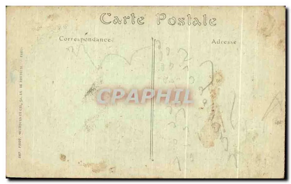 アンティーク絵葉書 セルビア・ソウルンの聖ディミトリオス教会 ギリシャ - 裏面