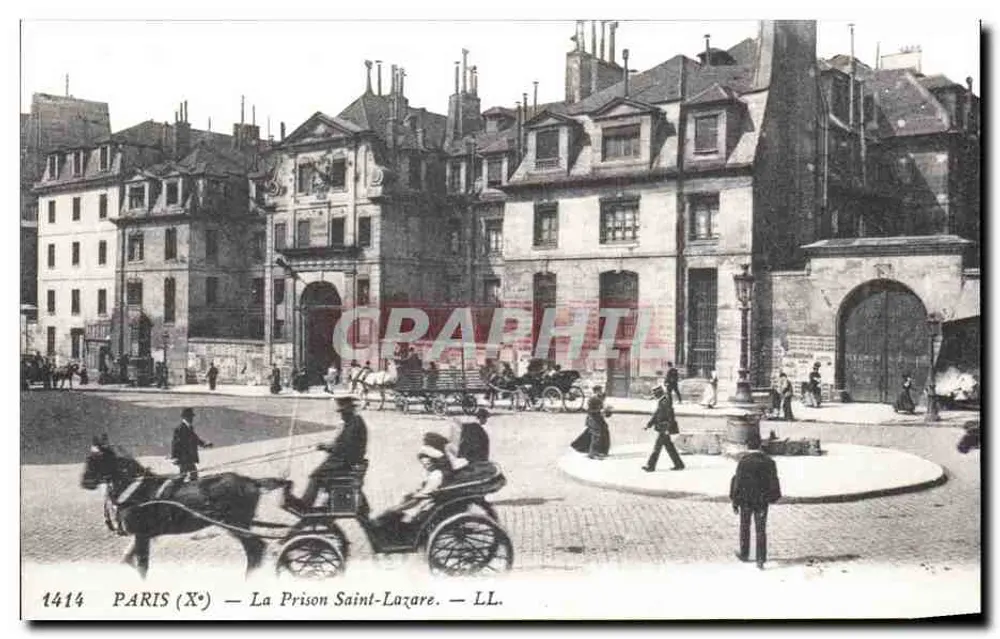 Paris (X°) — A Prisão Saint-Lazare — LL. - Frente