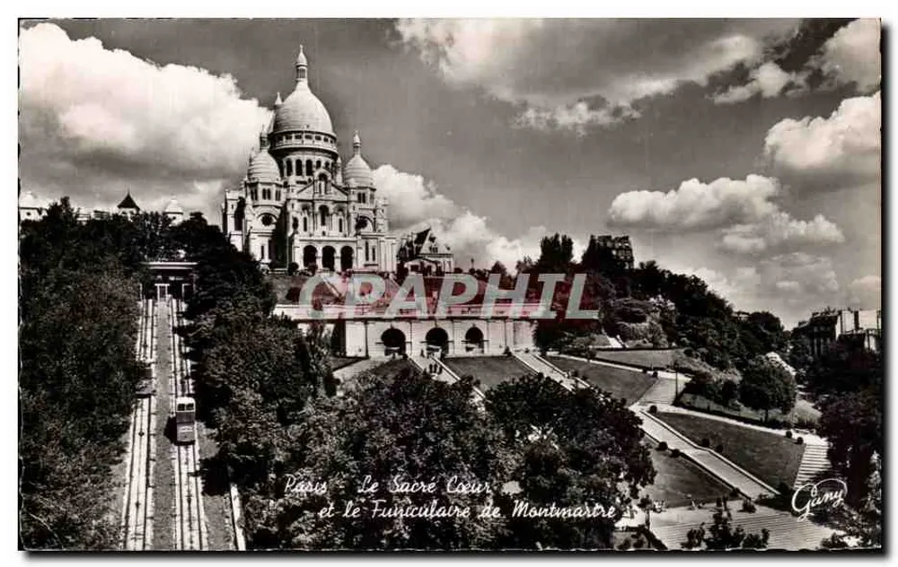 Paris - Der Sacré-Cœur und der Montmartre-Funicular — Gany - Vorderseite