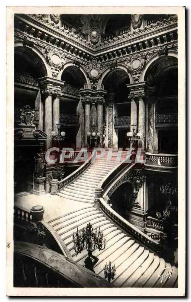 Grande escada do Opéra — Nosso Belo Paris — editor não identificado - Frente