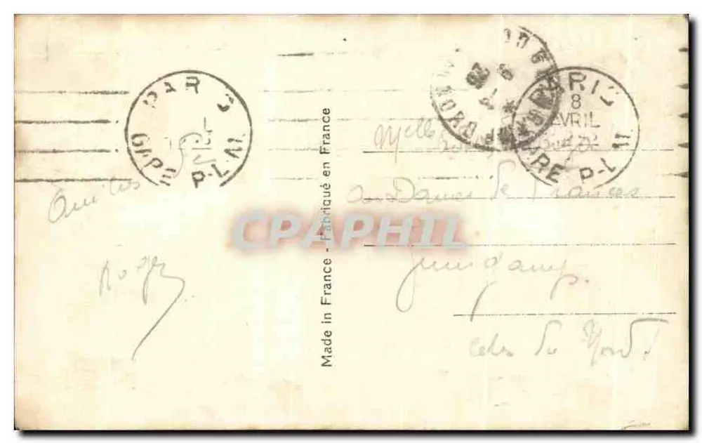 Menina jovem — carta postal decorativa — Carmen n°238 - Verso