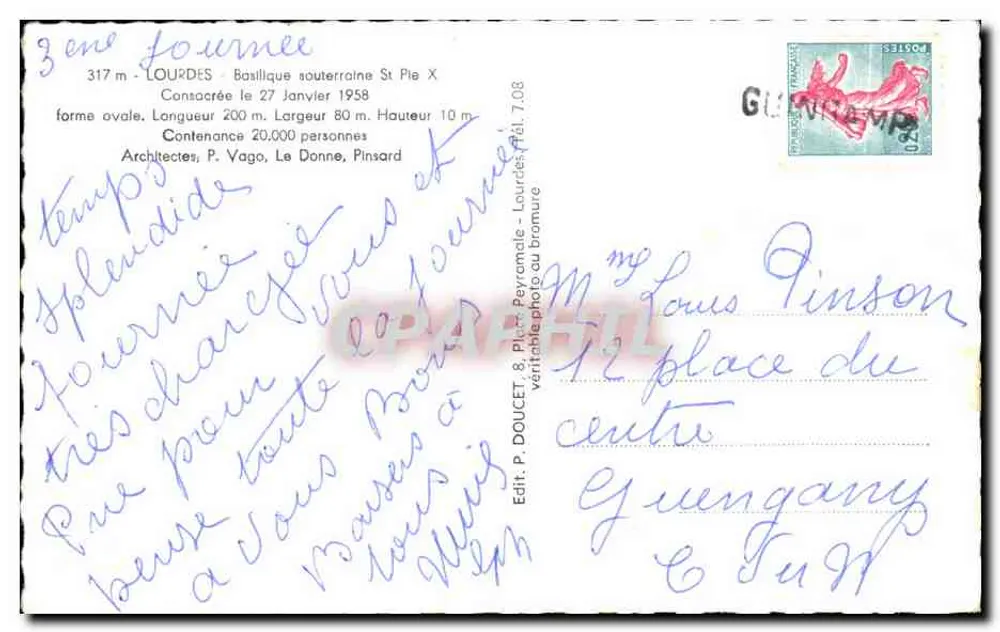 Lourdes - Basílica Subterrânea São Pio X — Edilux - Verso