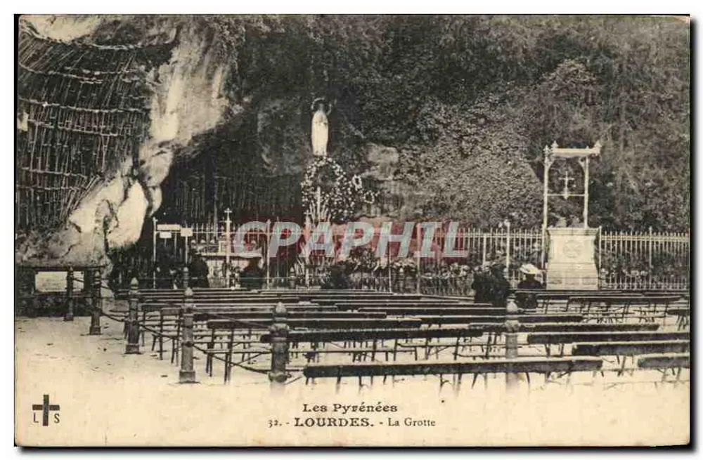 Lourdes - A Gruta — editor L.S. n°32 - Frente