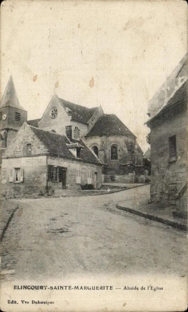 Eliningcourt-Sainte-Marguerite — Abside de l'Église — Edit. Vve Duhautpas - Vorderseite