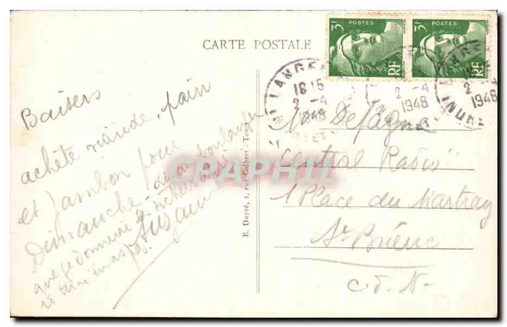 Langeais (Indre-et-Loire) — Le Château — A.P. n°12 - Rewers