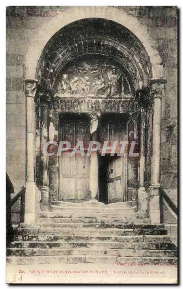 Saint-Bertrand-de-Comminges — Porta da catedral — Fot. Lasouche, Toulouse - Frente