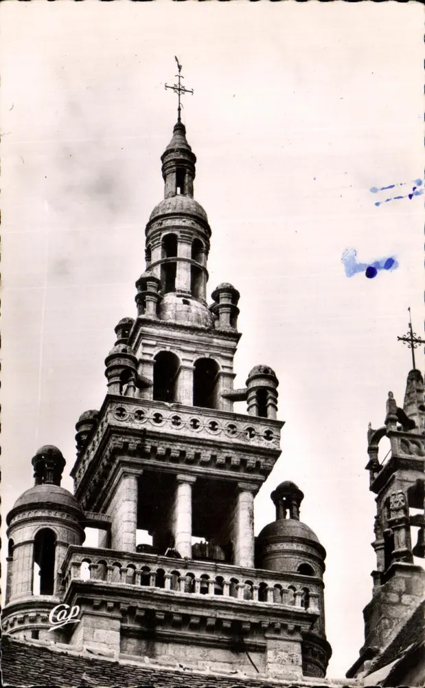 Roscoff — Ansicht des Kirchturms der Kirche Notre-Dame de Croaz-Batz (1550) — REAL-PHOTO, Paris - Vorderseite