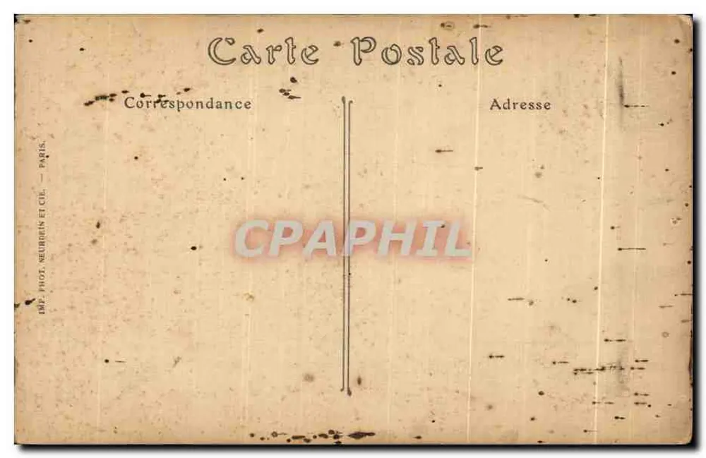 Schloss la PREVALLAYE (Ille-et-Vilaine) — Bemerkenswerter alter Torbau mit Skulpturen — J. Sonar, Verlag, Rennes - Rückseite