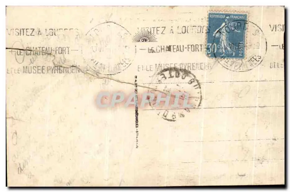 LOURDES - La Vierge couronnée de l'Esplanade — éditeur L. DUBOIS, n° 170 - Rückseite