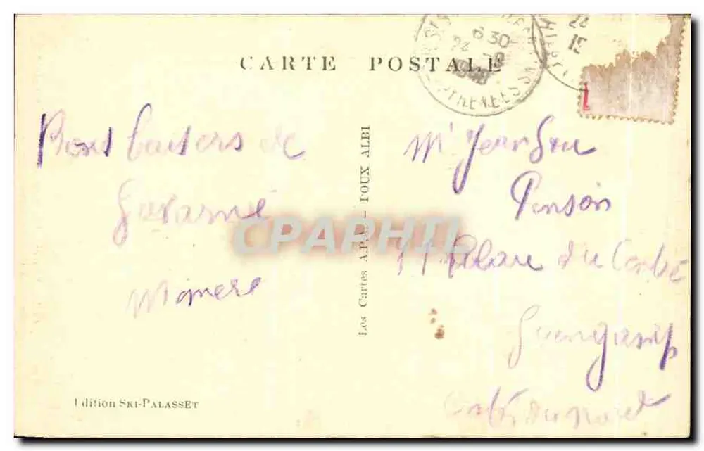Abismo da Escada — Local exato da catástrofe de 13 de Agosto de 1928 — Edição Ski-Palasset, n°11 - Verso