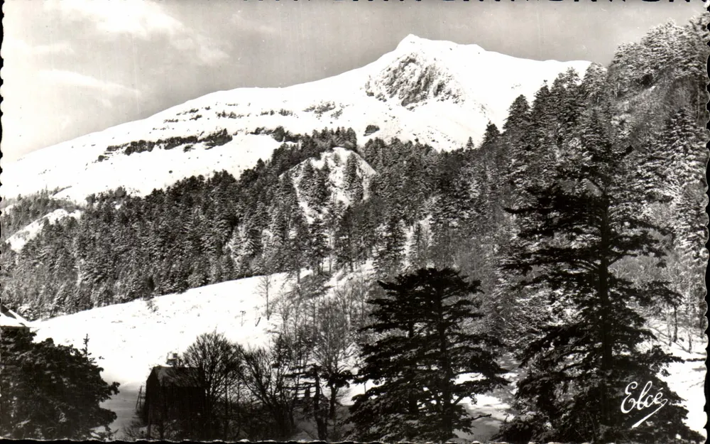 Mont-Dore — Vista invernal nevada — L. CHATAGNEAU, n° 4201 - Frente