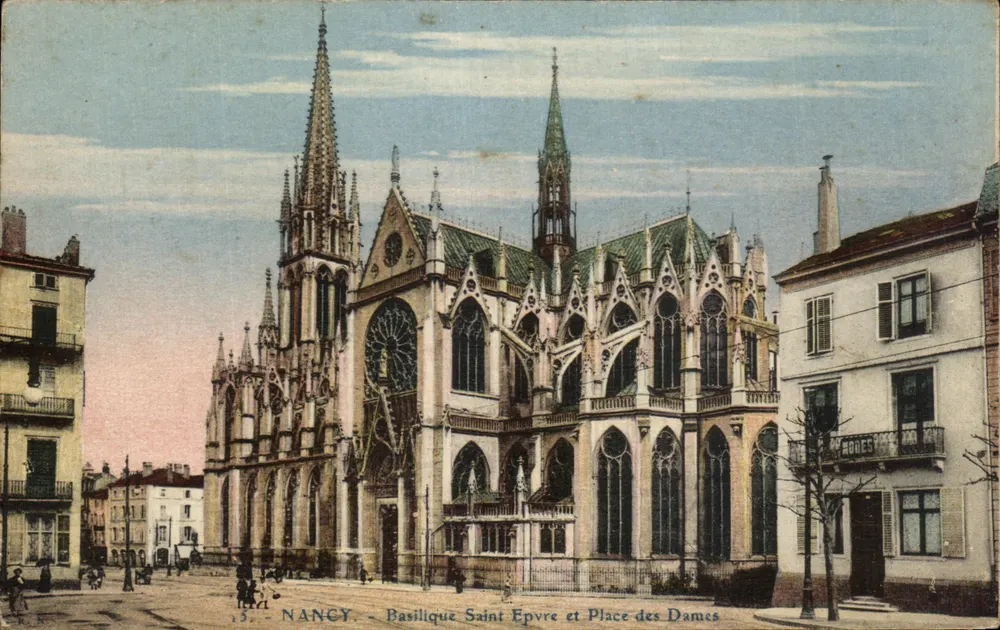 Nancy — Basílica de São Epvrê e Praça das Damas — Aguesseau - Frente