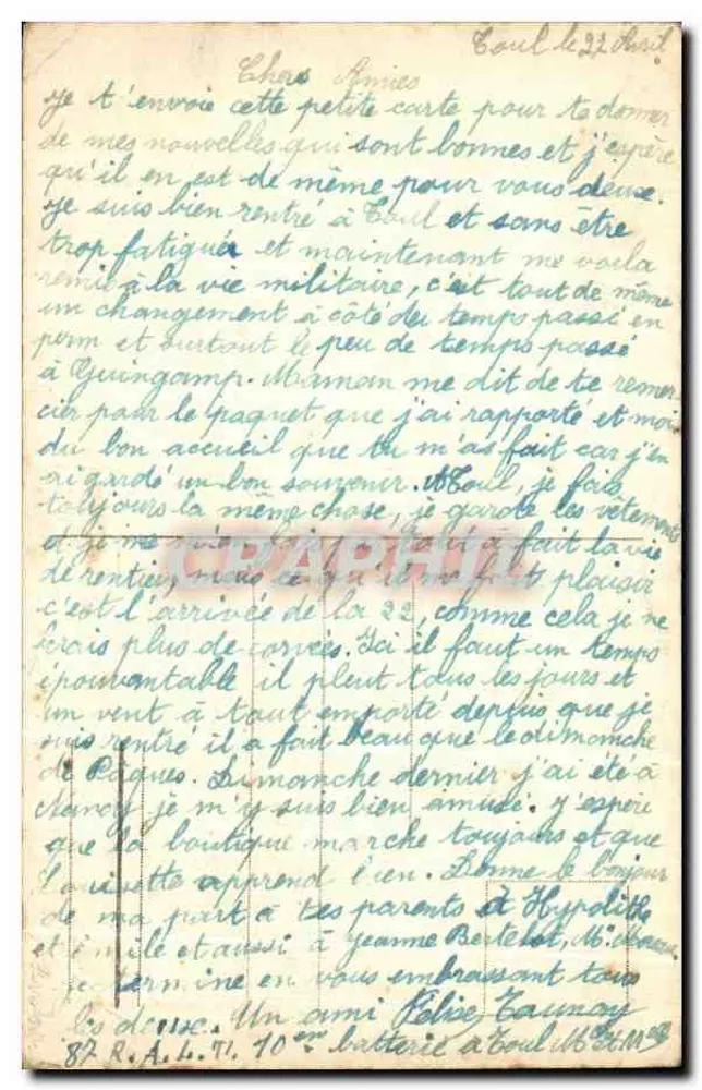 Nancy — Basílica de São Epvrê e Praça das Damas — Aguesseau - Verso