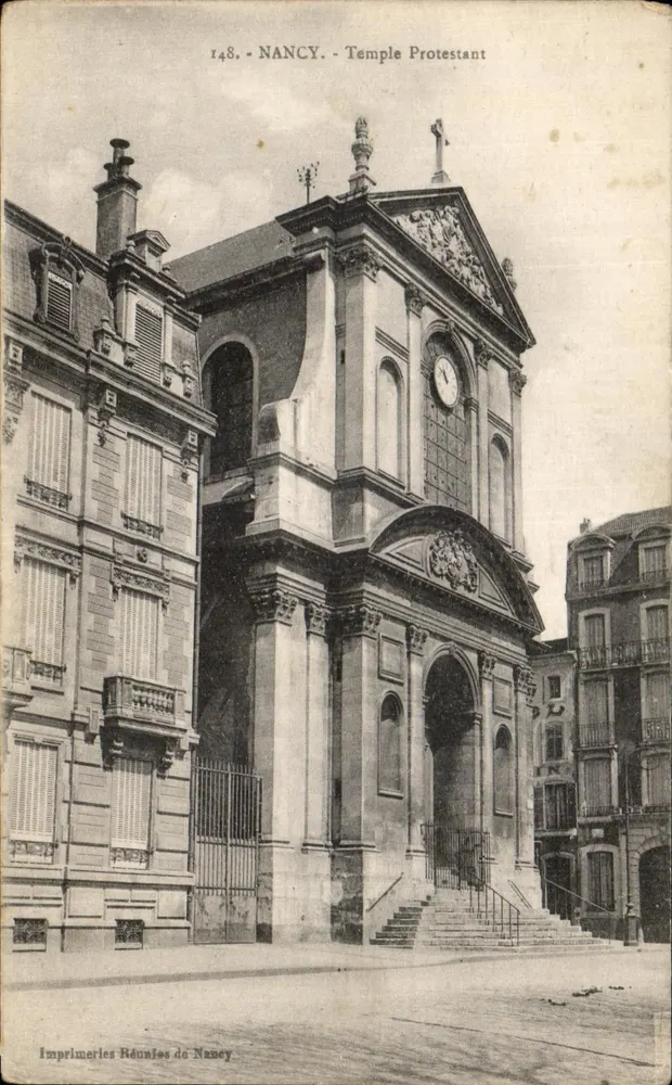NANCY - Templo Protestante — Imprimeries Réunies de Nancy, n° 148 - Frente