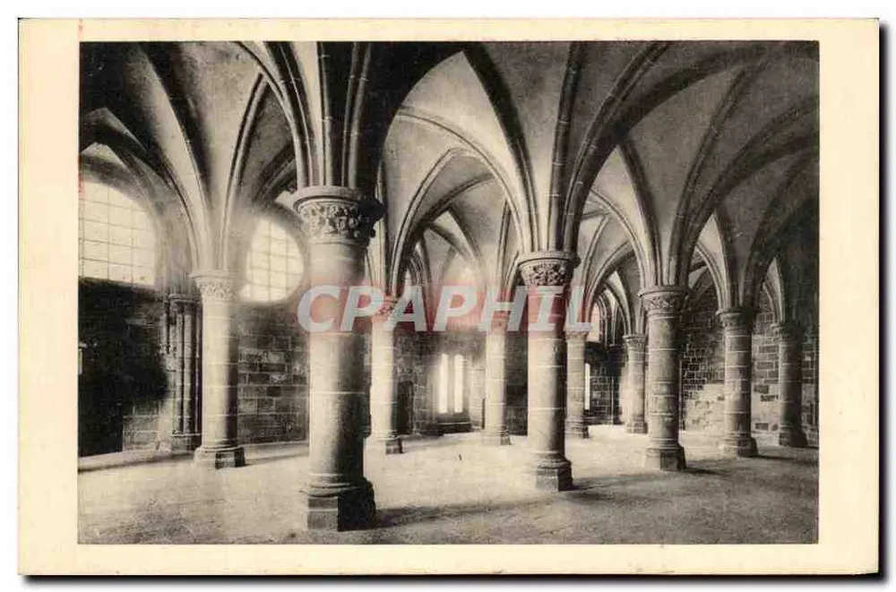 Abtei Mont-Saint-Michel — Saal der Ritter — Édition des Monuments Historiques - Vorderseite