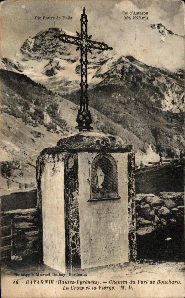 Die Kreuz und die Jungfrau — Col d'Astazou (Höhe 2970 m.) — Phototypie Marcel Delboy, Bordeaux - Vorderseite