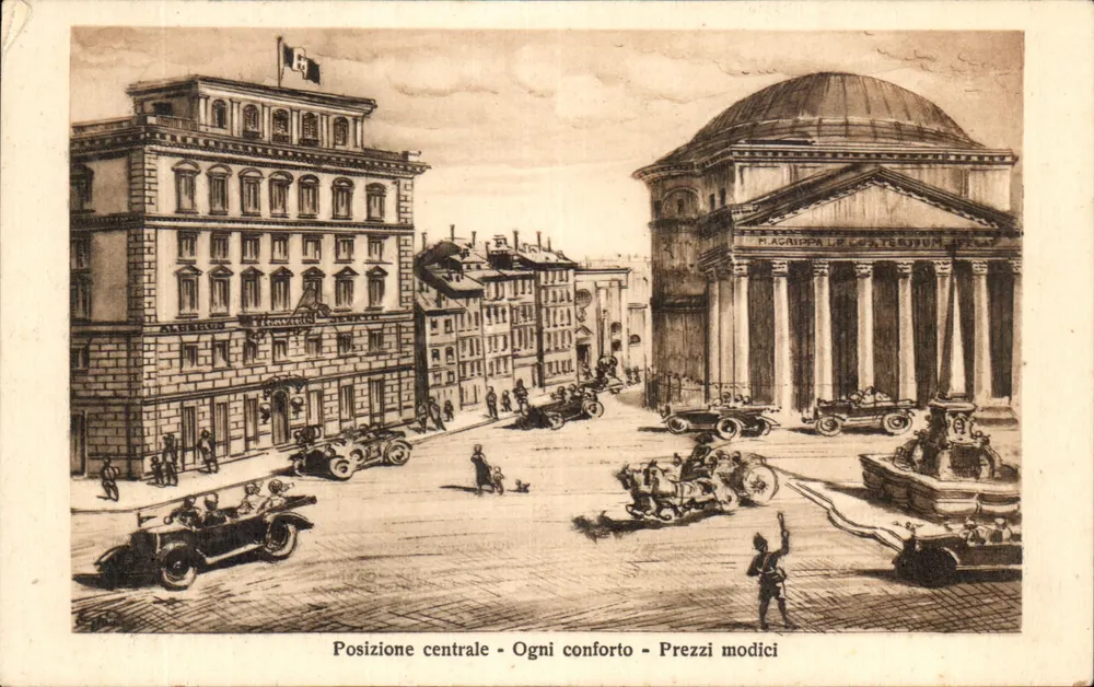 Piazza del Pantheon - Albergo del Senato - G. Gagliardi - Vorderseite