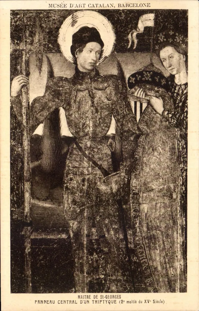 Katalanisches Kunstmuseum, Barcelona — Mittelteil eines Triptychons des Meisters von Saint-Georges (zweite Hälfte des 15. Jahrhunderts) - Vorderseite