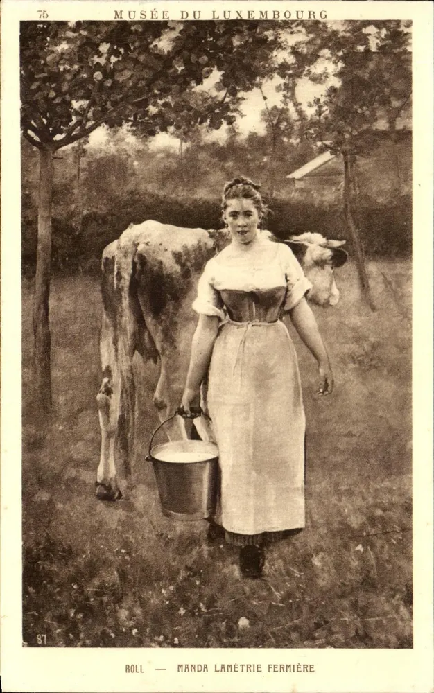 Manda Lamétrie Fermière — Museu do Luxembourg — editor Roll, n°75 - Frente