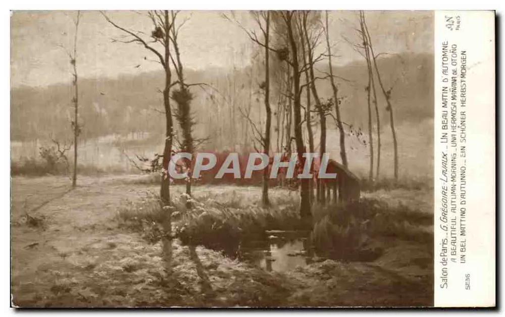 Herbst in La Vraie – Salon von Paris – Verlag A.N. Paris, Nr. 52536 - Vorderseite
