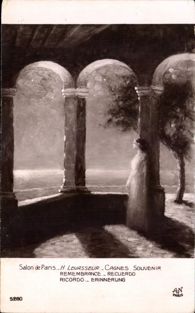 Cagnes — Recuerdo — Salón de París H. Levasseur n°5280 - Anverso