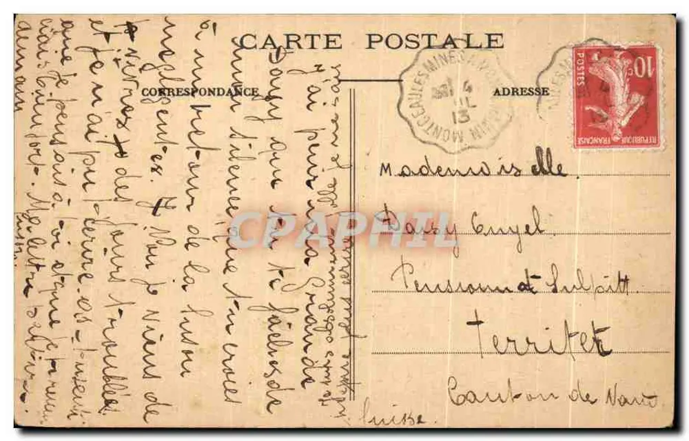 A ACORDADA DO VILAREJO (Brennay) — gravura de B. Burel - Verso