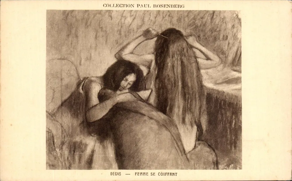 Frau, die sich das Haar kämmt — Degas — Sammlung Paul Rosenberg - Vorderseite