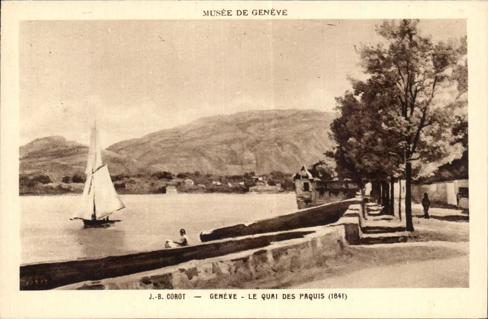 Genève - Le Quai des Paquis (1841) — J.-B. Corot — Musée de Genève - Vorderseite