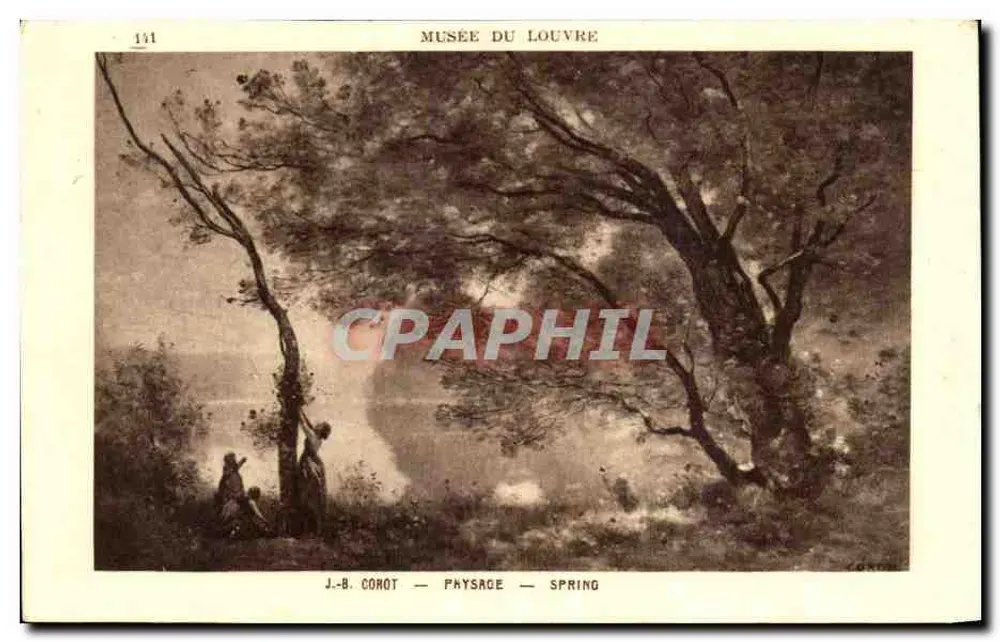 J.-B. Cohot — Paisagem — Primavera — Museu do Louvre — n° 134 - Frente